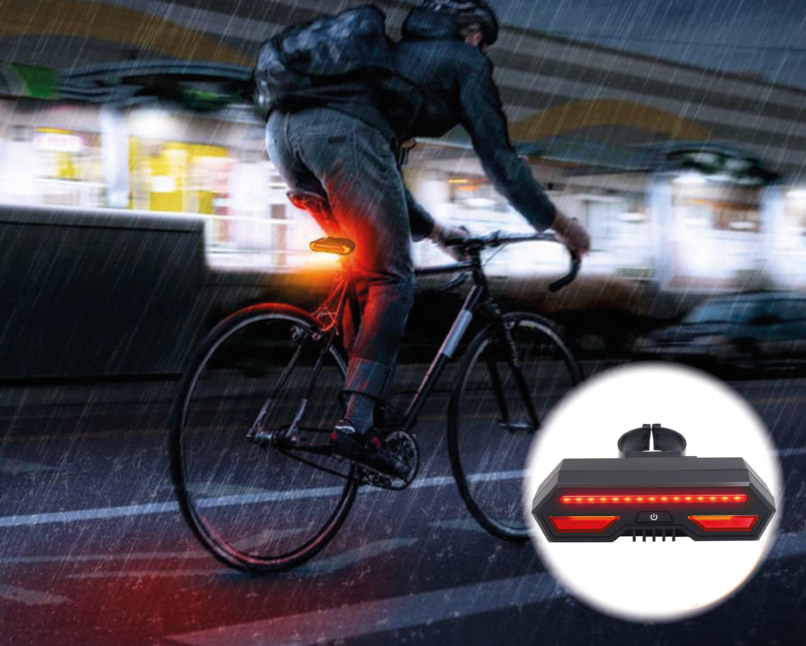 Indicatoare LED wireless unice pentru biciclete